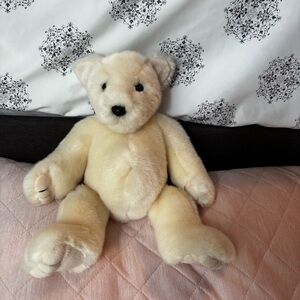 Gund Vintage Soft Cream Teddy Bear 12 inch